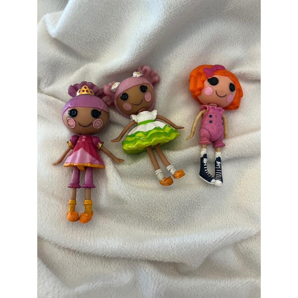 Lalaloopsy‎ Mini Littles Doll Lot Jewel Sparkle Blossom Flowerpot Spell-a-Lot